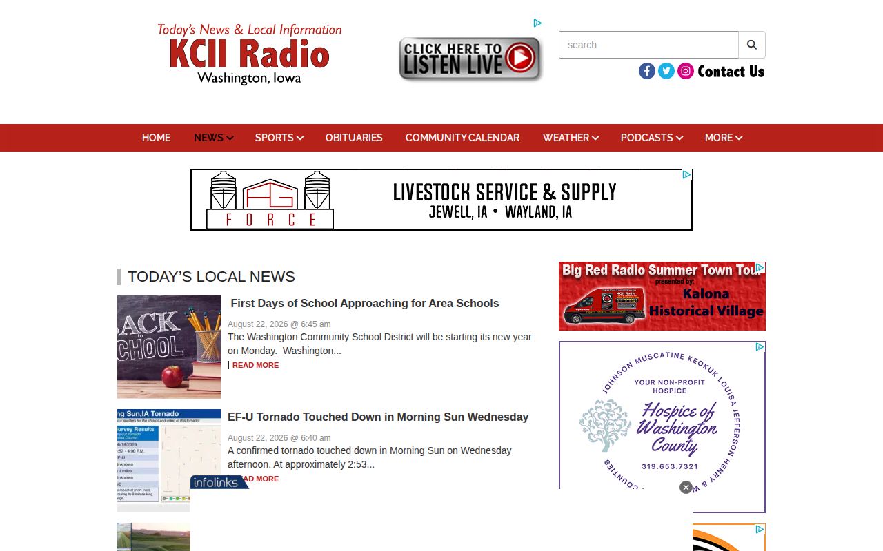 Keokuk County crime news in the KCII Radio regional news section